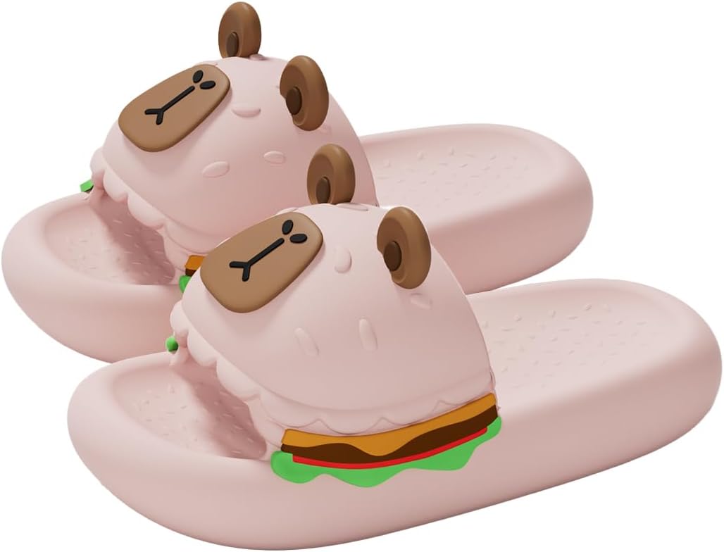 Cartoon Animal Slippers, Soft EVA House Slides, Anti-Slip Shower Sandals