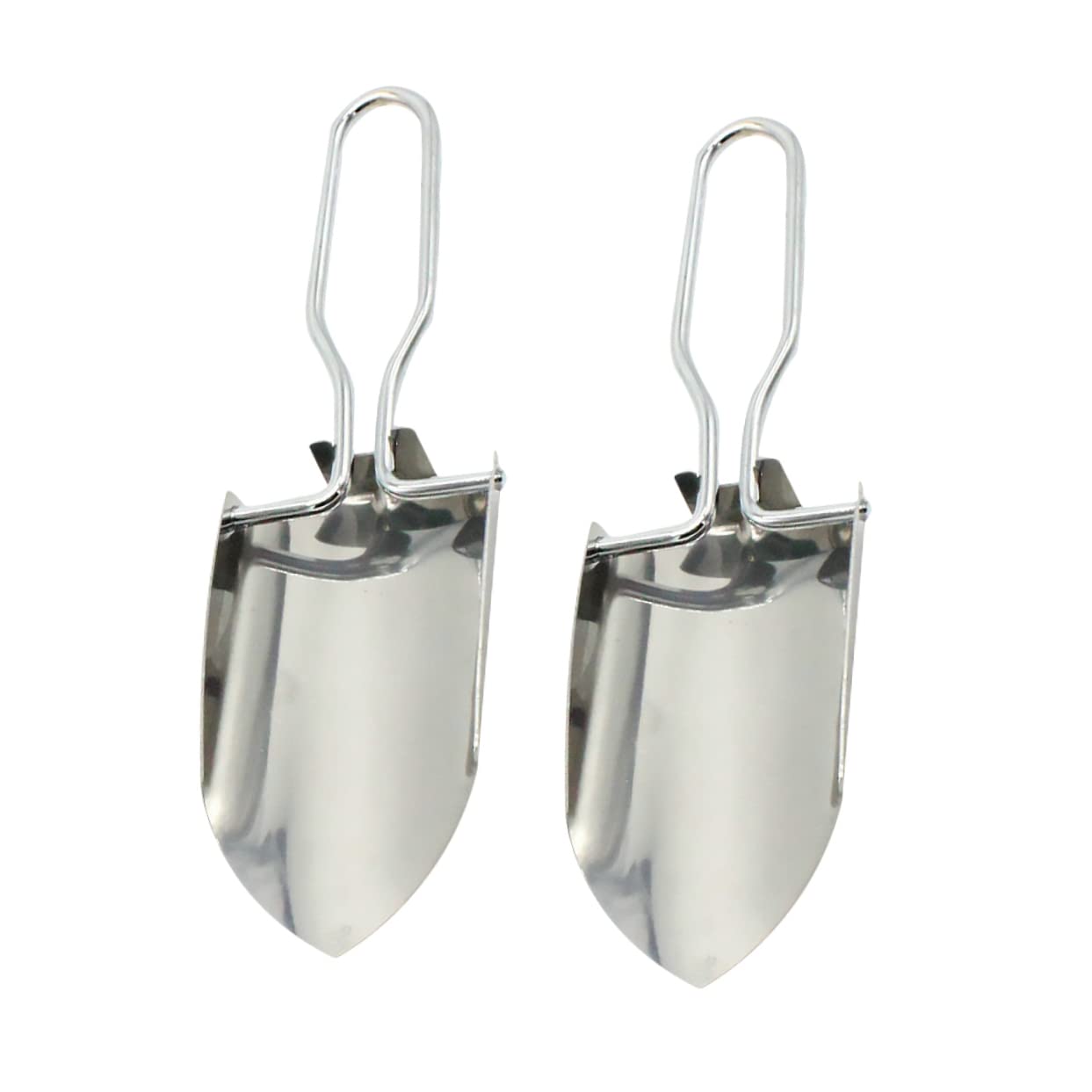 Balacoo Garden Hand Shovel Set 2pcs Mini Planting Spatula Tool Folding Design for Outdoor Gardening and Flowers