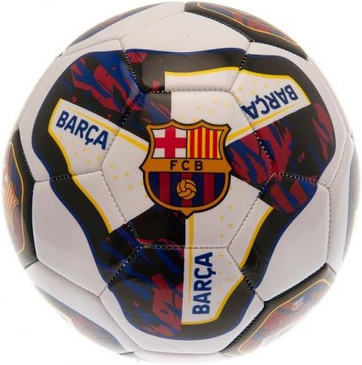 FC Barcelona Tracer Soccer Ball (5) (Black/Claret Red/White)