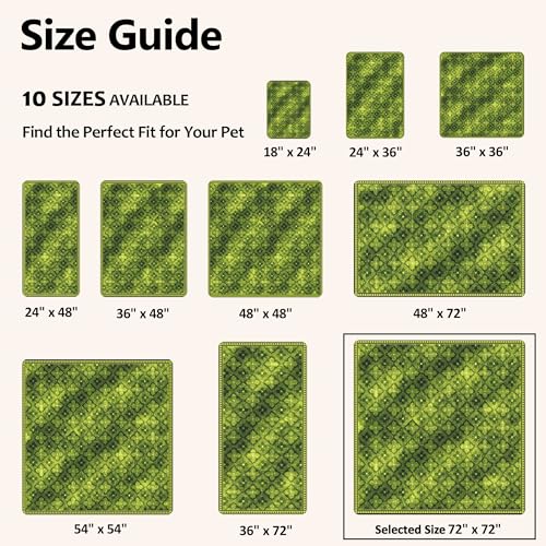 Image of Washable Pee Pads for Dogs, Reusable Puppy Potty Training Pads, Ultra-Absorbent Thick Waterproof Leak-Proof Non-Slip Pads & Mat for Crate, Playpen, Floor, Whelping & Housebreaking , 1 Pack 72 inchx72 inch