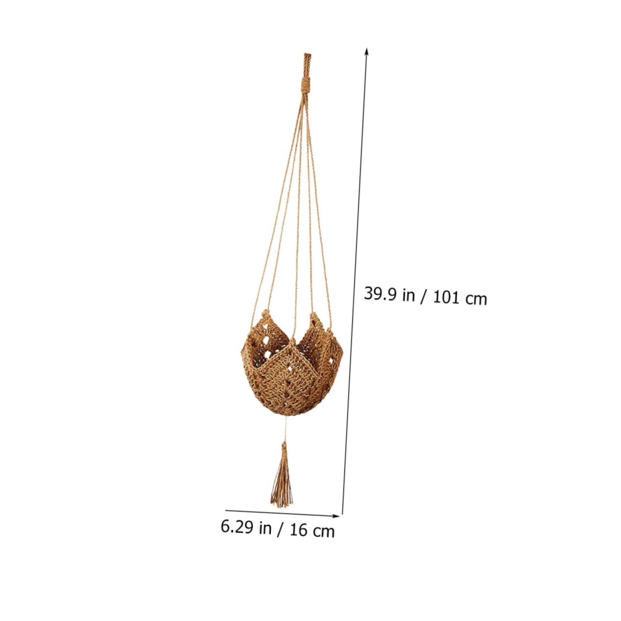 YARNOW Lot De 2 Suspensions pour Plantes Dintérieur en Macramé Robustes Et Tissées pour Décoration Dintérieur Et De Jardin