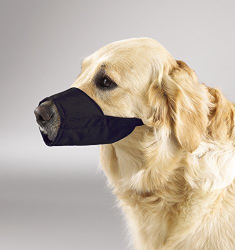 Guardian Gear Lined Nylon Dog Muzzle, 8-1/4-Inch Snout, Size 5, Black #TOP1