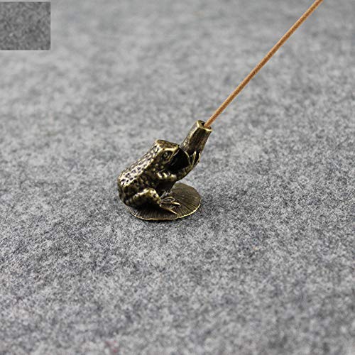 Thé pites accessoires de décoration de maison grenouille antique en bronze - 2