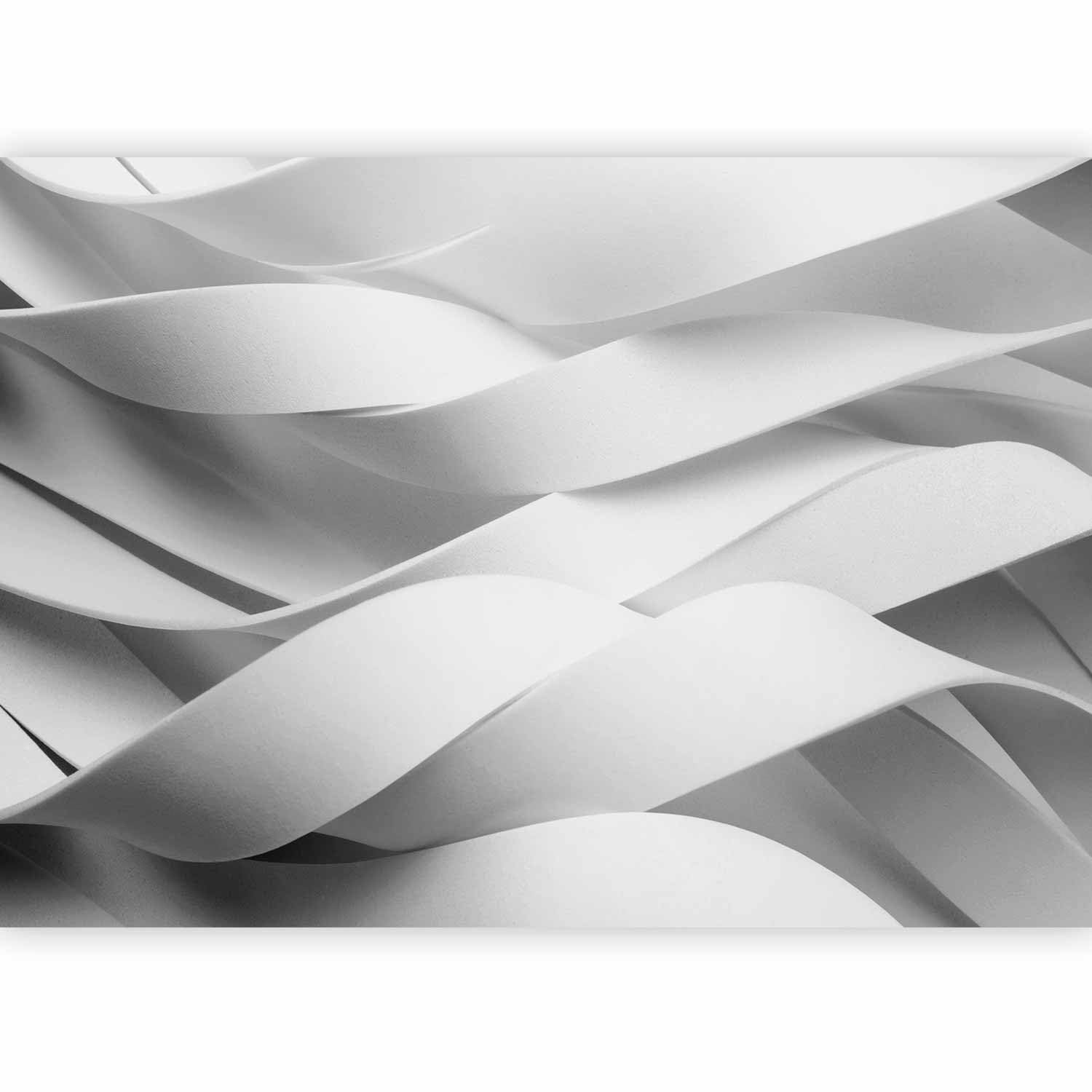 murando - Carta da Parati Moderna per Soggiorno, Effetto 3D, 400x280 cm | Fotomurali in TNT, Decorazione da Muro XXL, Poster Giganti da Parete, Effetto, Bianco, Produzione Europea