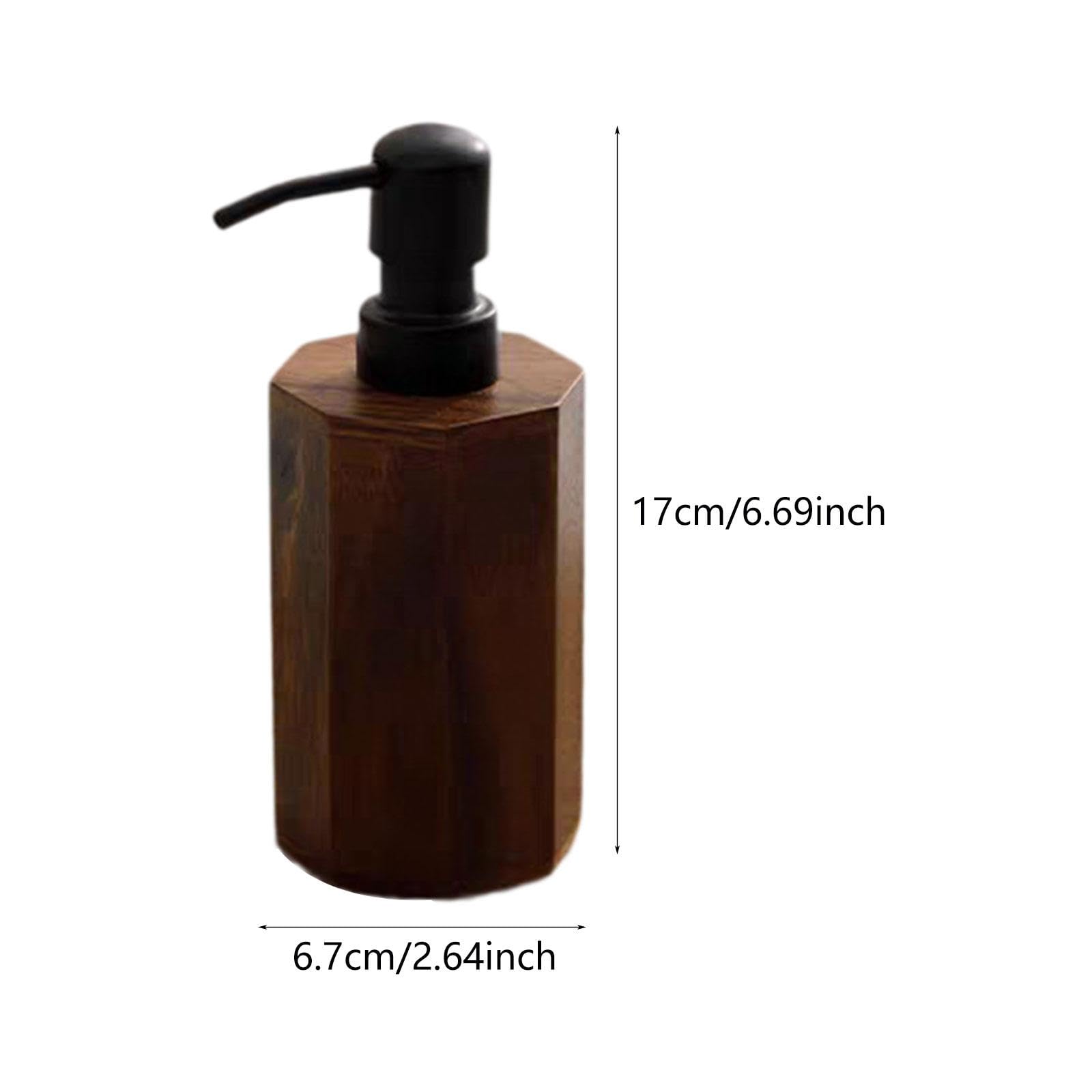 Qianly Dispensador de Jabón, Dispensador de Loción, Vacío, Práctico, Moderno, Fácil de Usar, Botella de Jabón Líquido con Bomba para Baño, Apartamento, Hotel, Pequeño