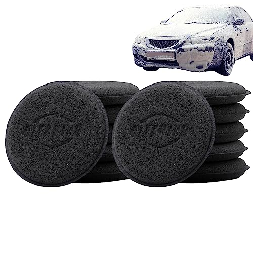 Almohadillas aplicadoras de cera, almohadillas aplicadoras de cera de espuma, juego de almohadillas de pulido, esponjas de coche, esponja de disco de pulido, herramienta de limpieza manual para