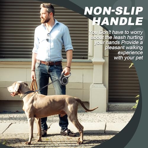 Retractable Dog Leash, 20 FT Dog Walking Leash for Small/Medium Dog or Cat up to 44 lbs, Strong Nylon Cord, Tangle Free, One-Hand Brake by EC.TEAK - Image 7