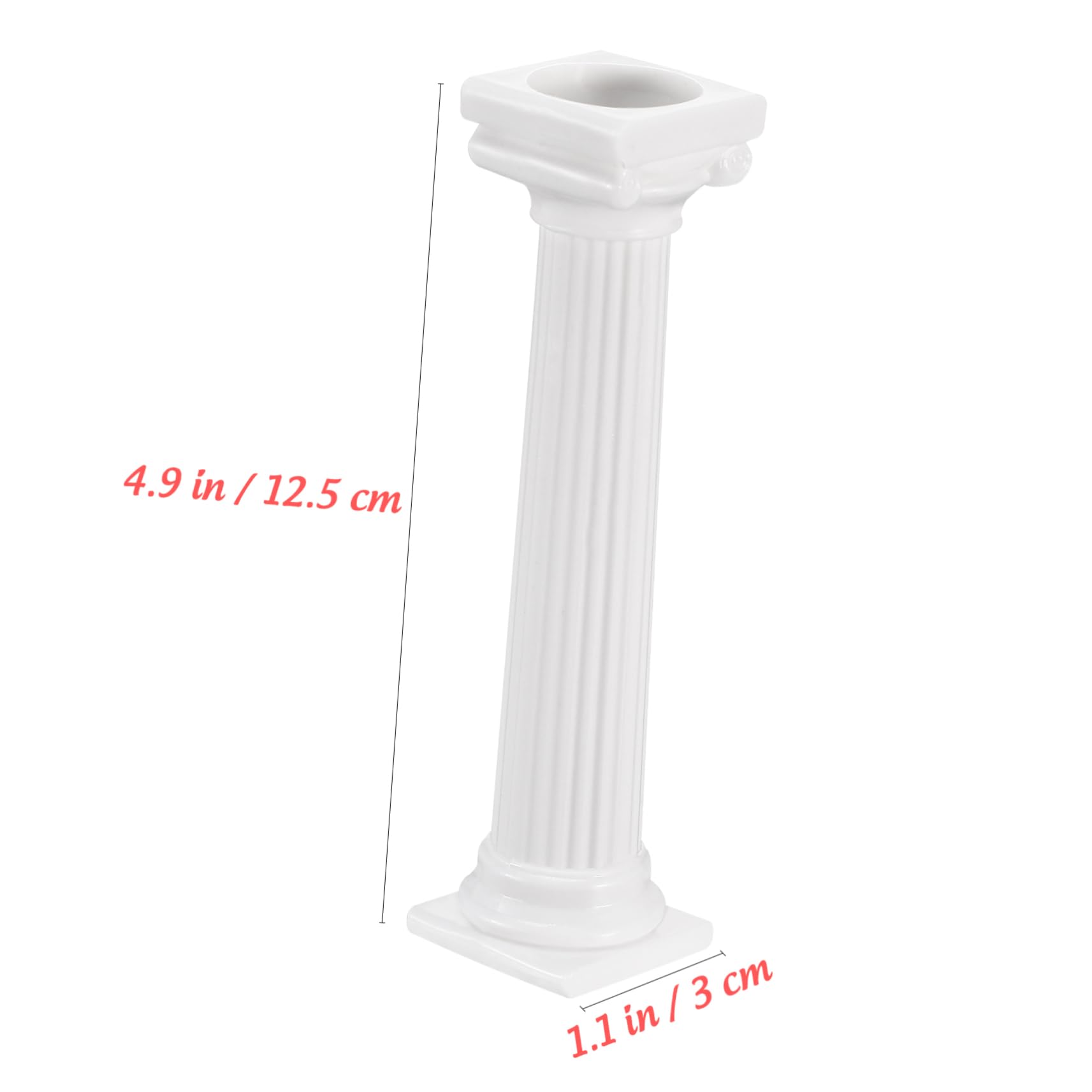 VINTORKY 8 Pcs Roman Column Cake Support Rods Elegant Display Stand for Multi Cakes Pastries and Desserts for Weddings and Special Occasions