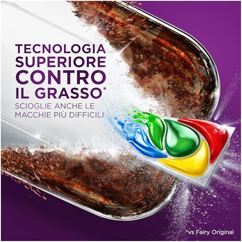 Fairy 30 Minuti Miracle Detersivo Pastiglie Lavastoviglie, 100 Capsule, Limone, Il Nostro N.1 Contro Lo Sporco Ostinato, Potente Anche Nei Cicli Brevi, MEGA Pack - Immagine 3