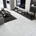 WESTICK 20 Pcs White Marble Peel and Stick Floor Tile Bedroom Living Room Ground Decoration Vinyl Flooring Peel and Stick Non-Slip Waterproof 12 x 12 Inches