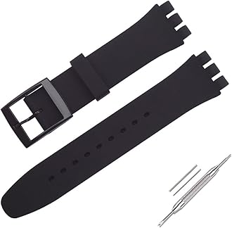 Watch Strap for Swatch, Silicone Waterproof Watch Strap