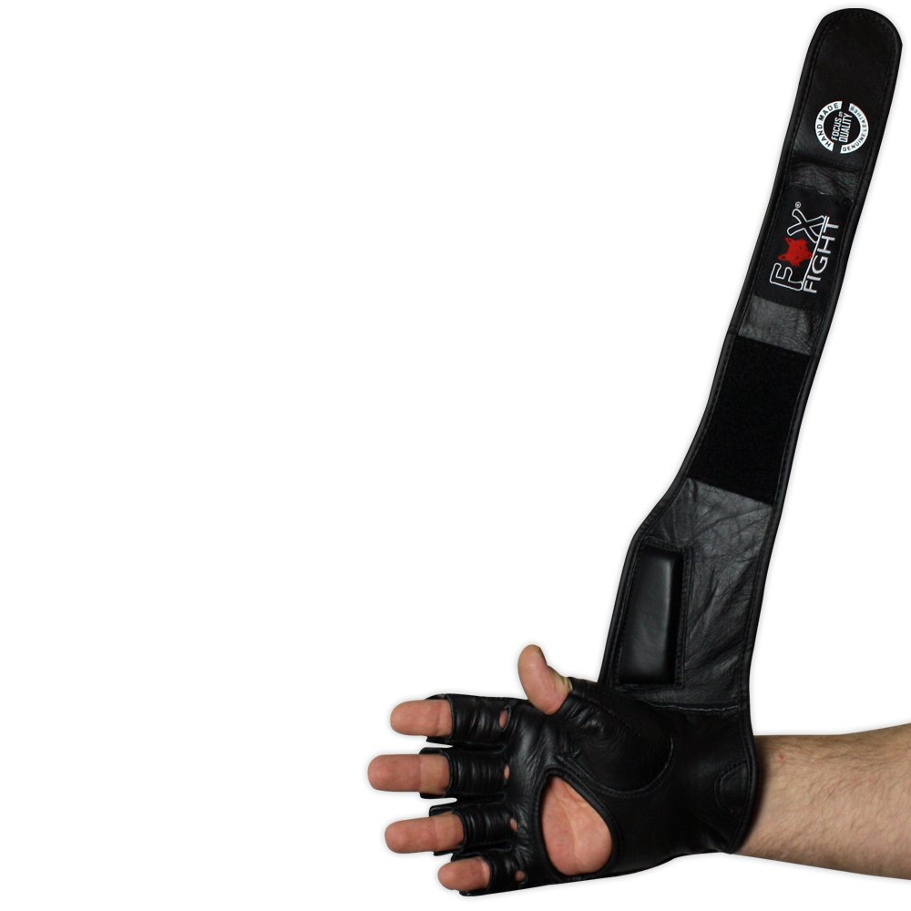 FOX-FIGHT Freefight MMA Handschuhe professionelle hochwertige Qualität echtes Leder Boxhandschuhe Sandsack Training Sparring Muay Thai Kickbox Kampfsport BJJ Sandsackhandschuhe Gloves