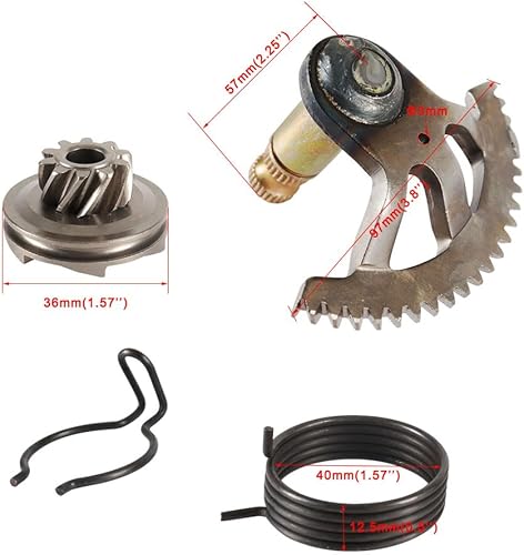 Miniatura 2 de Kit de resorte de engranaje de manga de eje de arranque de motocicleta 50 Kick para ktm 50 50CC SX50 2002-2008 Eje de arranque de Motocross con