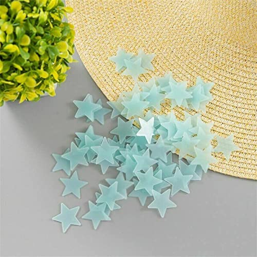 300 Pegatinas de Estrellas Fluorescentes Azules para Pared miniatura 5