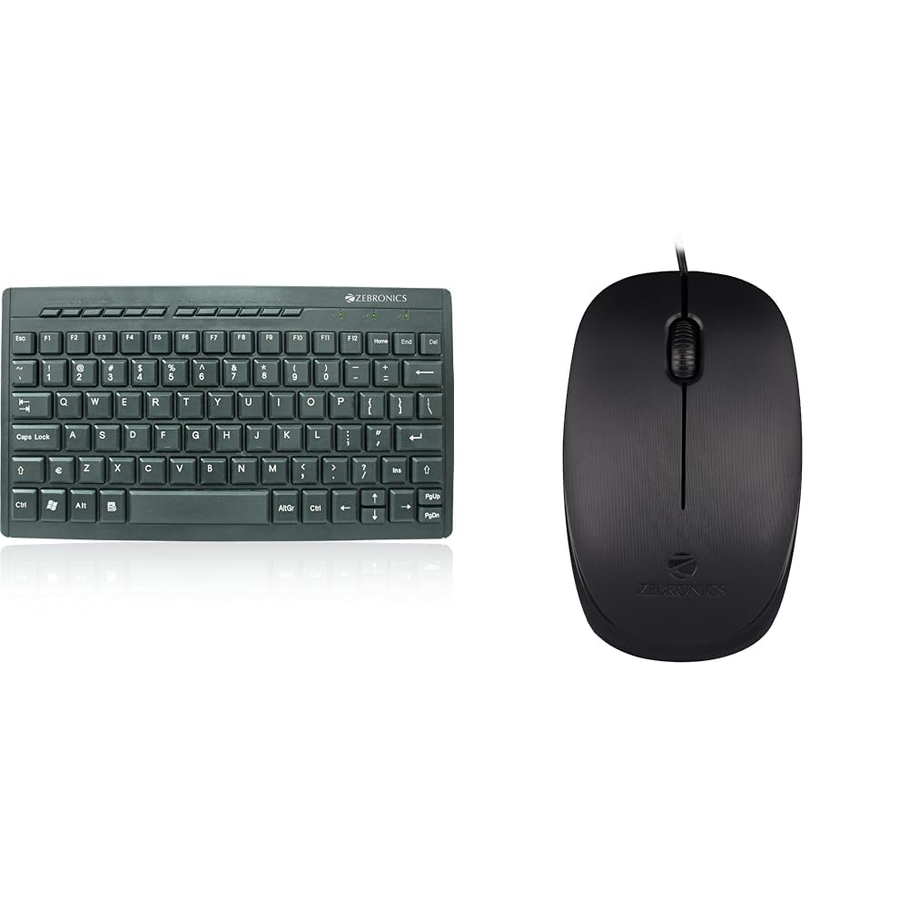 ZEBRONICS ZEB-K04 Mini Multimedia USB Wired Keyboard with 96 UV Coated Keys, Slim & Compact, for PC/ (B0BQ1YMWBY) Amazon Price History, Amazon Price Tracker