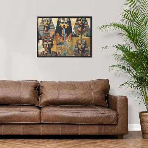 Toile murale Égypte ancienne pour un salon style ferme moderne