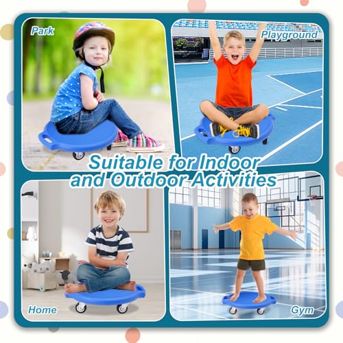 Planche à Roulettes pour Enfant, Balance Board Enfants avec Poignées et Roues Silencieuses, Planche d'équilibre Assise, Équipements Sportifs Intérieur & Extérieur, Jouet éducatif Adapté à l'Autisme – Image 6