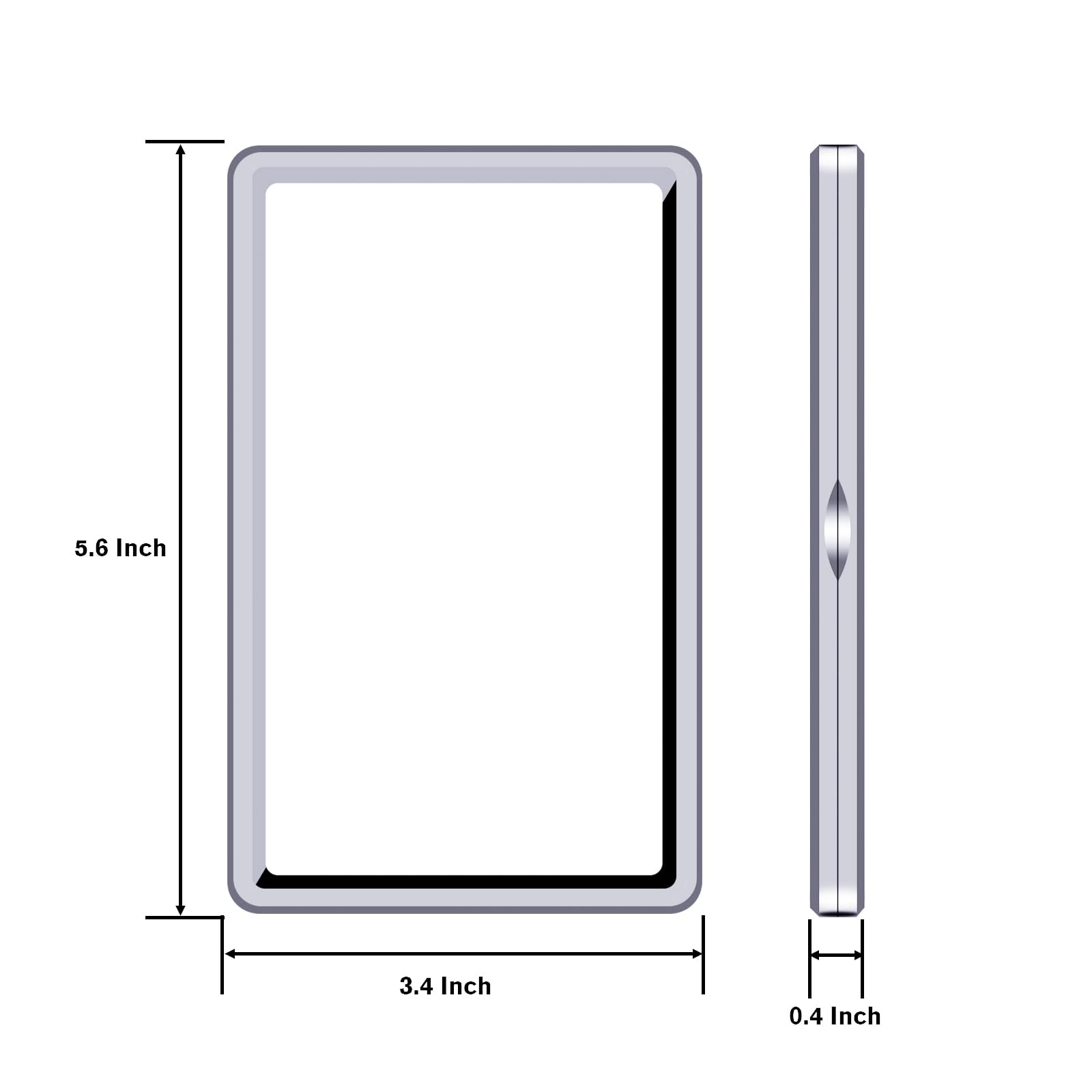 Magnetic Graded Card Slab Protector - Premium Aluminum Graded Card Showcase, Slab Protector with UV-Resistant Tempered Glass, Personalized Slab Bumper for Collectors, Silver