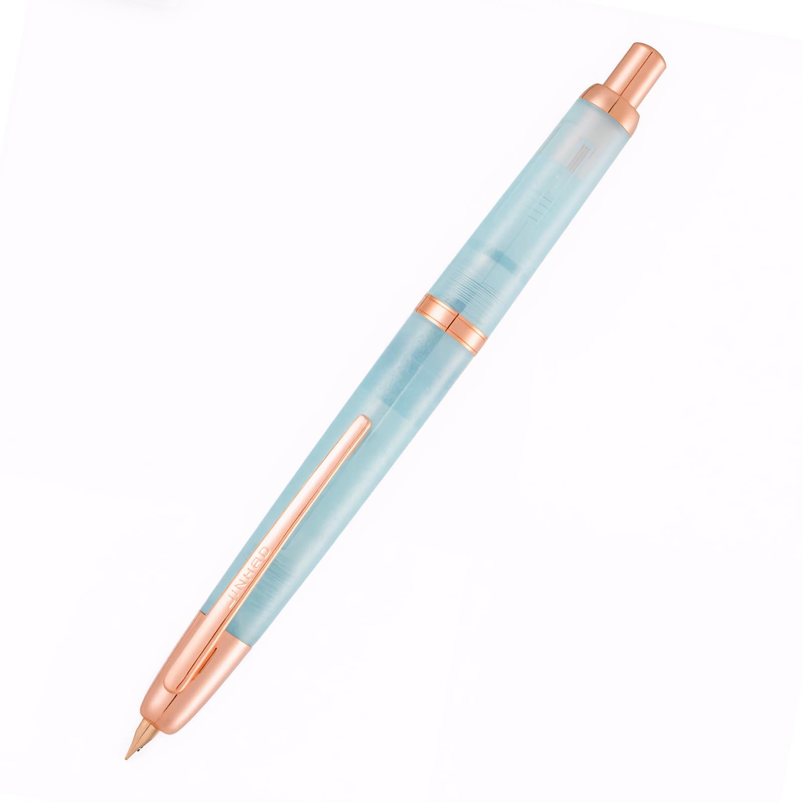 Lovely Ice Blue! JINHAO 20 Resin Press Fountain Pen EF Nib Writing Ink Pen with Converter School Office Stationery Gift