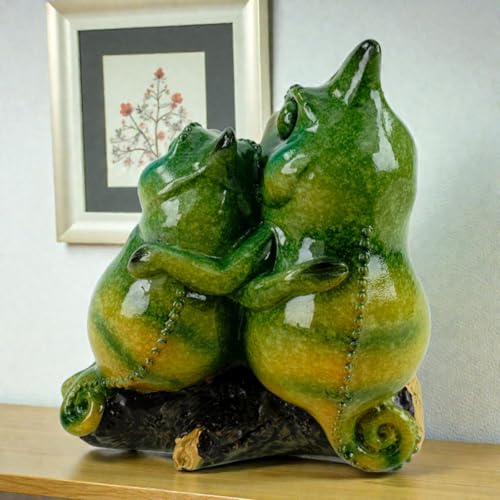 Figurine en polyrésine brillante Chameleon Fritzi décoration moderne