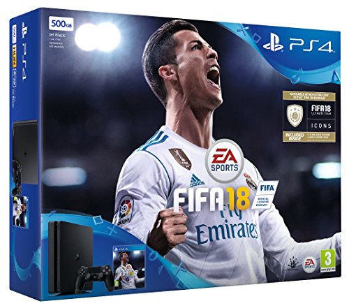 PlayStation Sony Ps4 500 Gb Fifa 18 Bundle With Fifa 18 Ultimate Team Icons And Rare Player Pack image 2