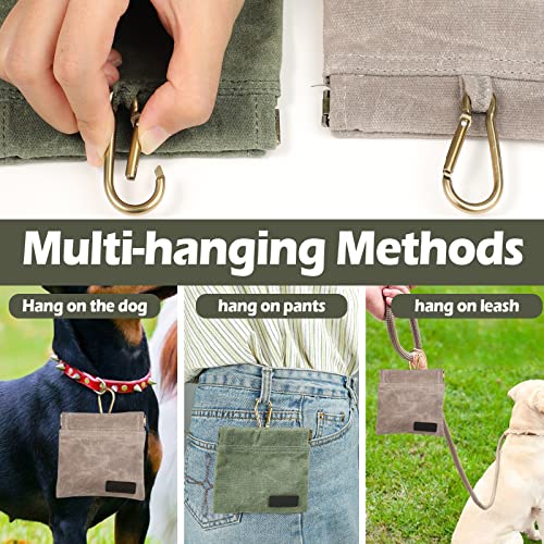 Kamehame Dog Treat Pouch Treat Bags for Dog Training 2 Pcs Small Puppy Dog Walking Bag for Pet Puppy Travel or Outdoor Daily Use - Image 4