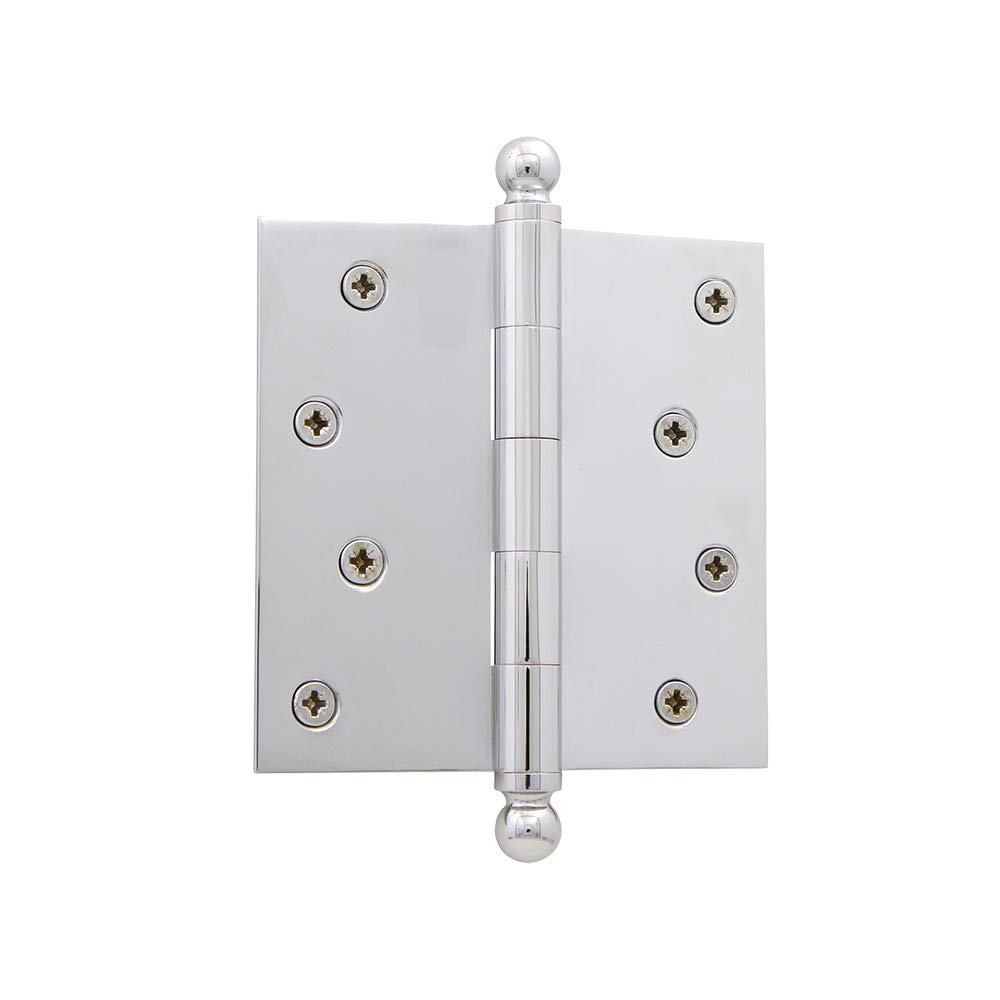 Nostalgic Warehouse Ball-Tip Residential Door Hinge with Square Corners