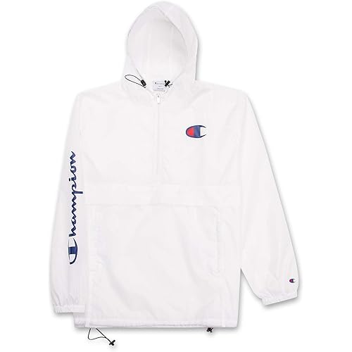 Champion Jacket Mens Big and Tall Hoodie Anorak Windbreaker Jackets for Men