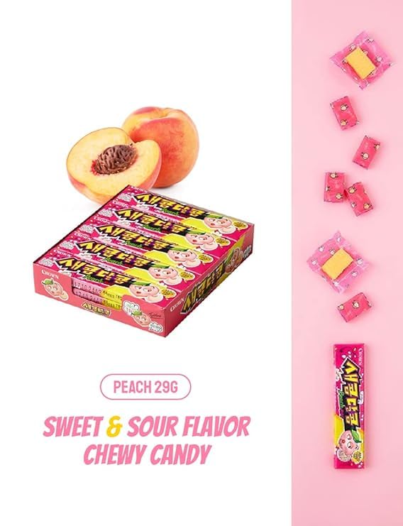 Dulces Crown Sabor Durazno 435g (29g X 15) miniatura 4