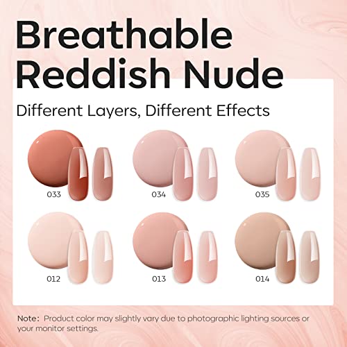 Modelones Builder Gel 6 Colors, 8-in-ONE Builder Nail Gel Set for Nails, Hard Gel Builder Nail Strengthener Extension Gel Base Gel Builder Gel in a Bottle - Image 5