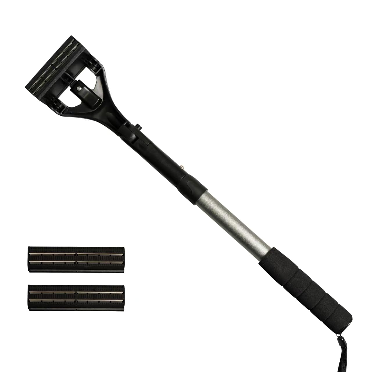 EASACE Back Hair Shaver for Men, DIY Body Grooming, Safety Blade, Extension Handle, Wet & Dry Use