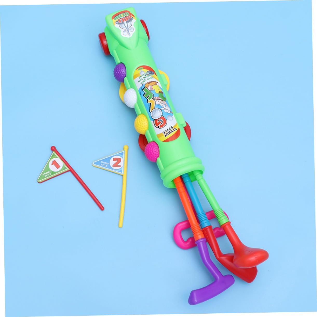 Gatuida 2 set Giochi Sportivi Adulti per Divertimento Indoor Outdoor Kit Giocattoli Educativi Golf Verde Attività Genitore-figlio per Sviluppo Fisico e Mentale