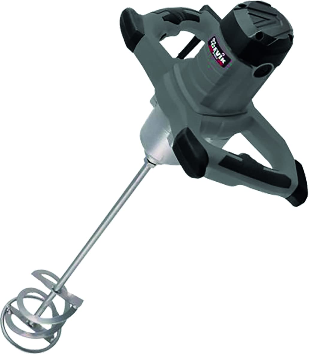 CEVIK PRO CE-M1600PRO - Mezcladora 1600W con Velocidad Variable y 2 Marchas - Arranque Suave - Varilla M14 600mm - Uso Profesional Cemento Pintura Adhesivo - Doble Aislamiento