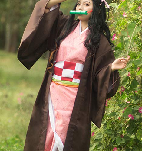 Raindewll Nezuko Cosplay Bamboo Muzzle Nezuko Costume Mouthpiece Anime Accessories Halloween Props thumb #4