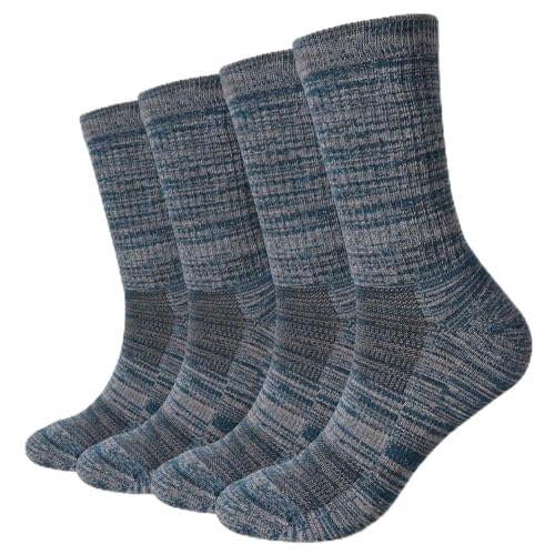 Image of EnerWear 4 Pack Women's Merino Wool Outdoor Hiking Trail Crew Sock