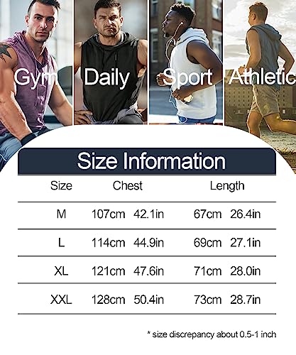 Harbrosrce Heren Workout Hoodie Tops Mouwloos Gym Tank Tops Atletische Training Spier Hooded T-shirts Bodybuilding Afgesneden Shirt - Image 8