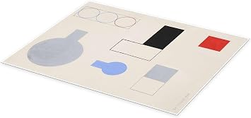 Posterlounge Composition Poster | 100 x 130 cm by Sophie Taeuber-Arp Wall art Wall decor