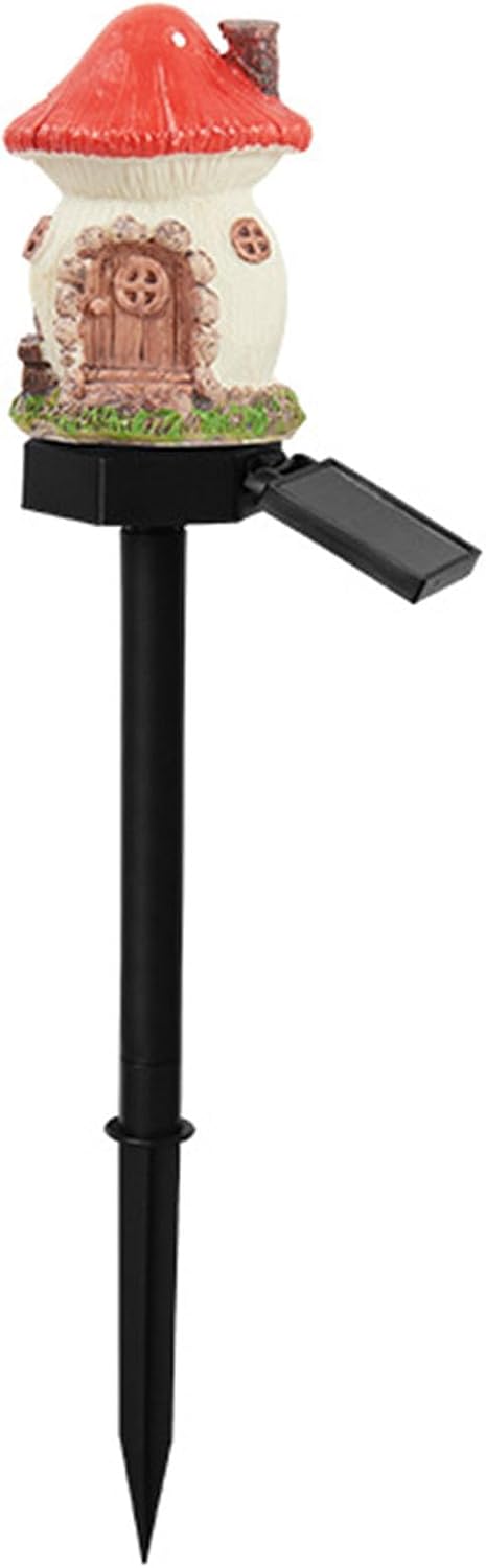 Solar Mushroom Cottage Pathway Lamp Waterproof LED Outdoor Lawn