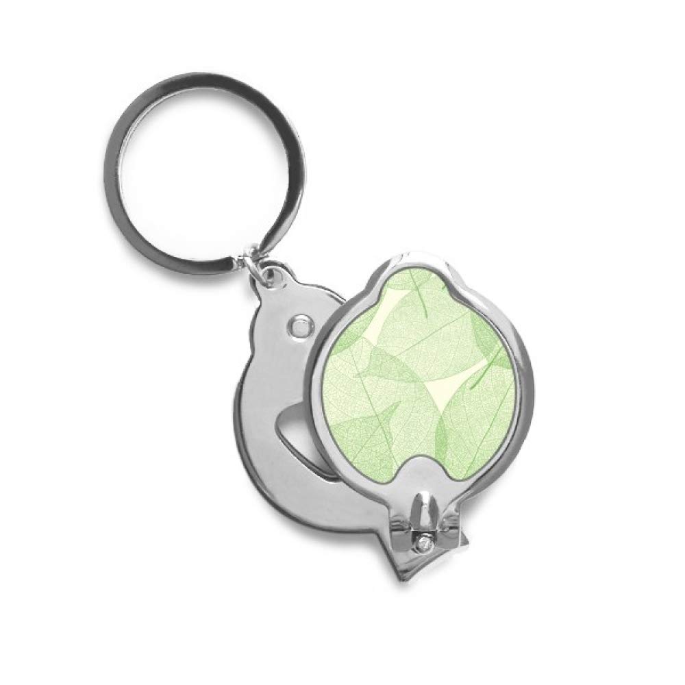 Coupe-ongles motif feuilles vert blanc trimmer manucure pour doigts - 4