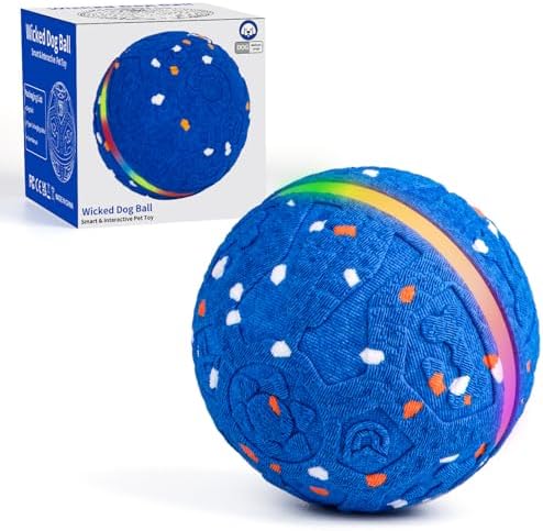 Interactive Dog Toys Dog Ball, Durable E-TPU Material,3 Play Mode...