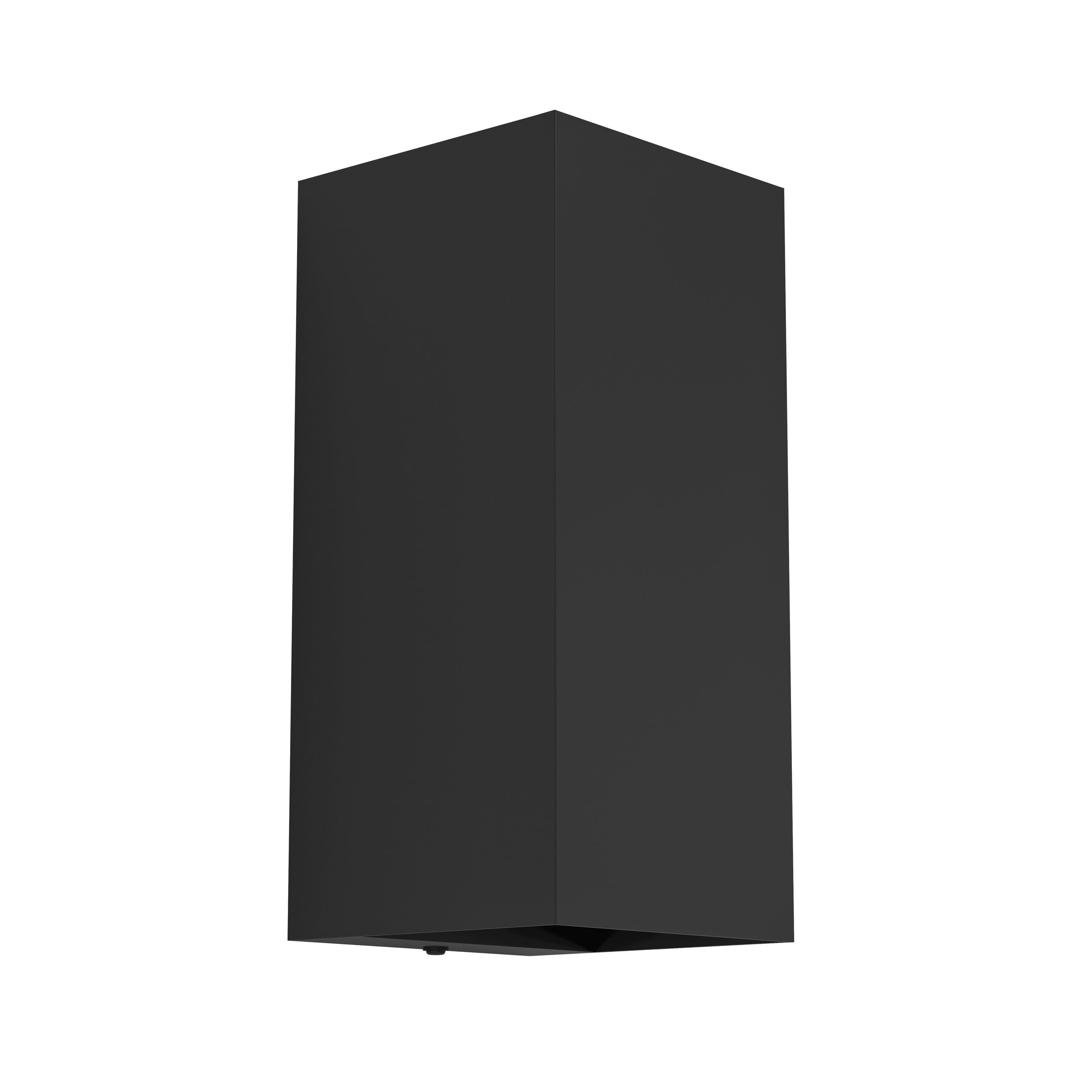 Eglo LED Outdoor wall spot Light Eremitana, Outside wall lamp uplight Downlight, Porch Lighting Made of Black Metal, GU10 Bulb, IP55