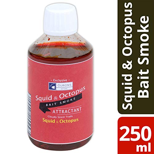 OURONS 250 ML Calamar y Pulpo Baitsmoke Cloudy Cebo de Pesca aditivo Que CREA Aroma remolques