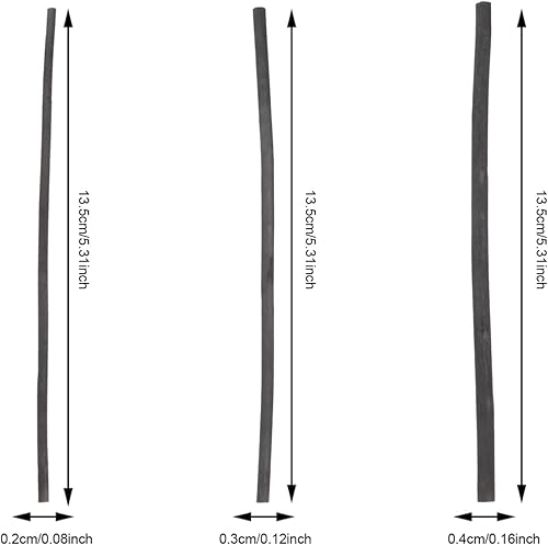 Miniatura 9 de FAVOMOTO Juego de 25 lápices de carbón de sauce para dibujar, mezclar, sombrear y dibujar, incluye carboncillos de 0.18 a 0.18 pulgadas y lápices de
