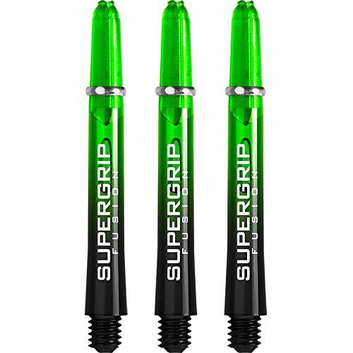 HarrowsSupergrip Fusion Stems - with Machined Rings - Short - 1 set (3) (Black & Green)