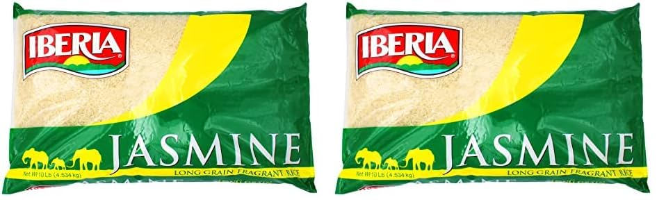 Iberia Arroz de jazmín, 10 libras (paquete de 2)