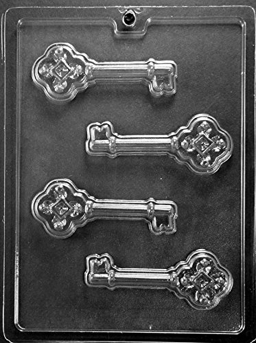Grandmama's Goodies M222 Skeleton Key Chocolate Candy Soap Mold With Exclusive Molding Instructions #TOP7