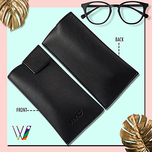 Image of VIVID Unisex Specs Valcro Eyewear Dabbi Artificial Leather Soft Case Cover