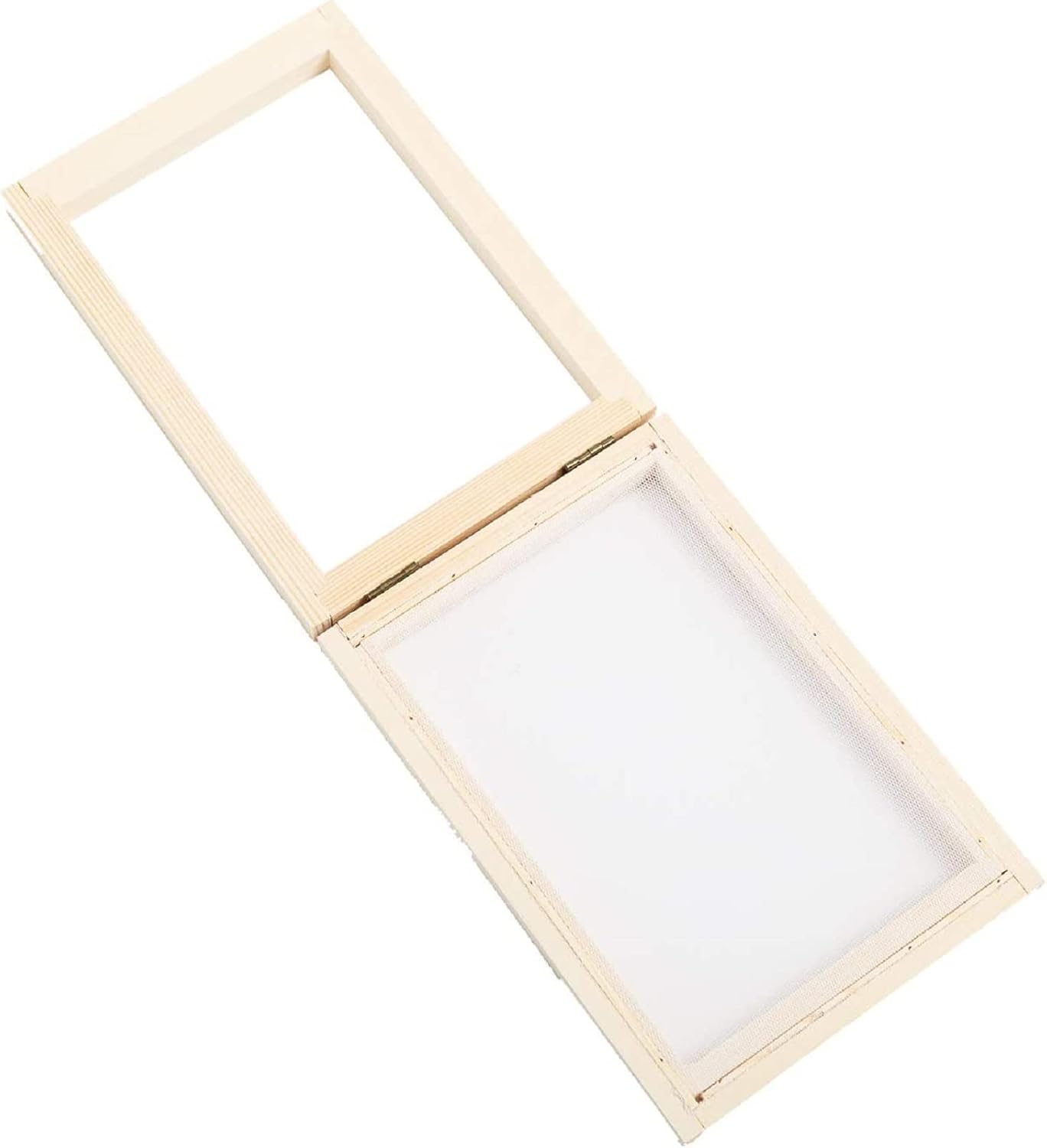 3 Packs Wooden Papermaking Mould Deckle Rectangle Paper Making Screen Tool Frame for Dried Flower Handcraft DIY Paper Craft (M (7.5 x 9.8 x 1 inch))