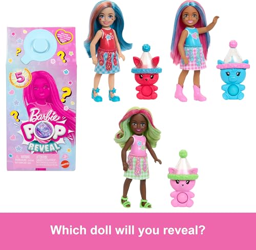 Barbie Chelsea Pop Reveal Set con 5 sorpresas miniatura 3