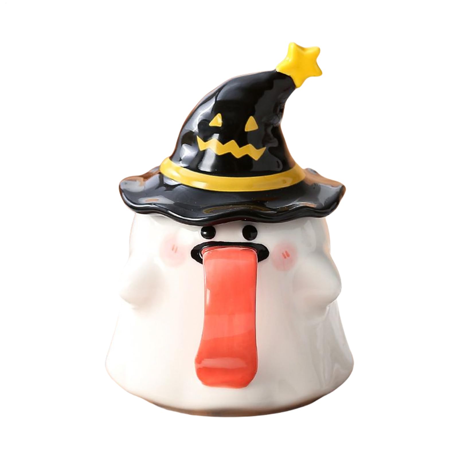 Taza de cerveza 450 ml con tapa de porcelana para café caliente